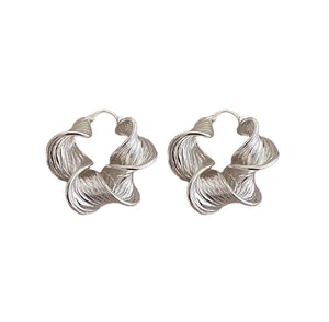 Rosalia Silver Hoop Earrings