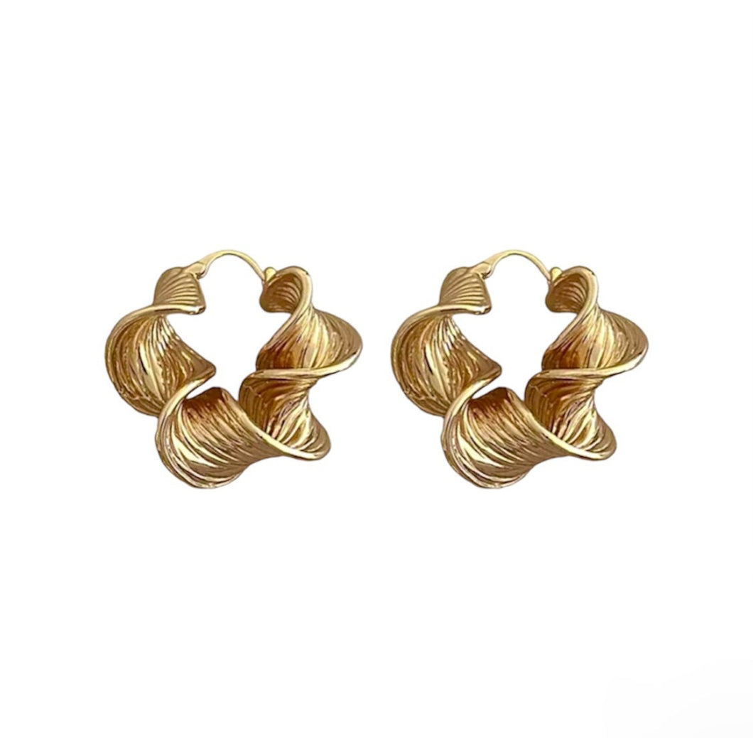 Rosalia Gold Hoop Earrings